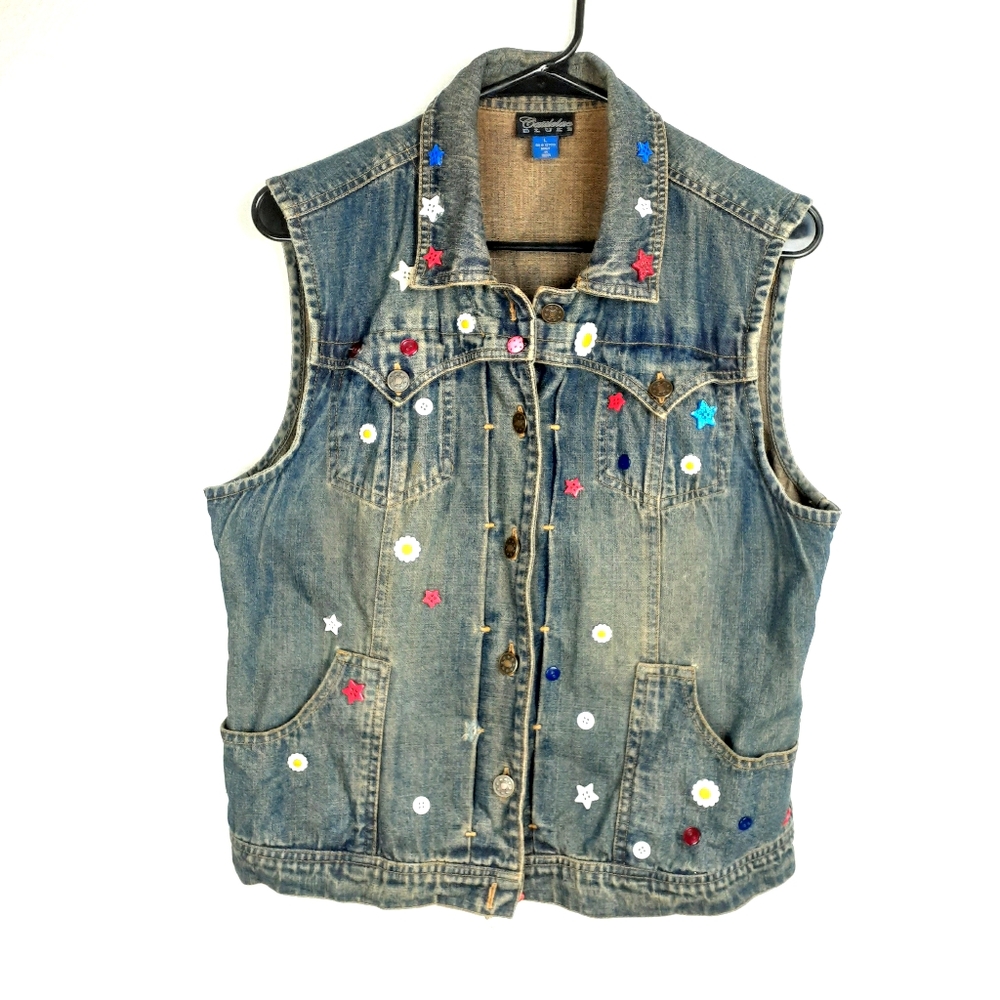 Cattlelac Blues Jeans Vest Large